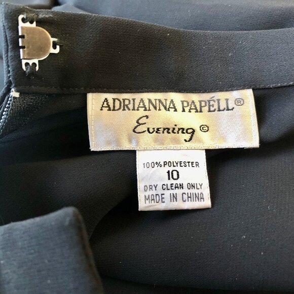 Adrianna Papell Evening Vintage 80's Black Flirty Tulle Swing Skirt - Picture 5 of 11